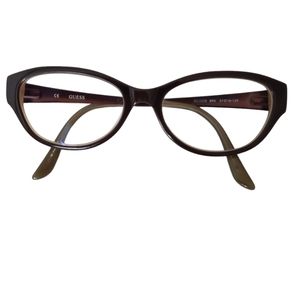 Guess GU 2226 Cat Eye Frame Glasses Color Brown